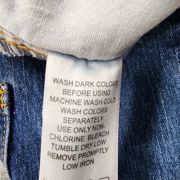 Woman Within Jeans Womans 30W Blue Perfect Relaxed Bootcut Stretch Cotton Denim - Picture 8 of 13